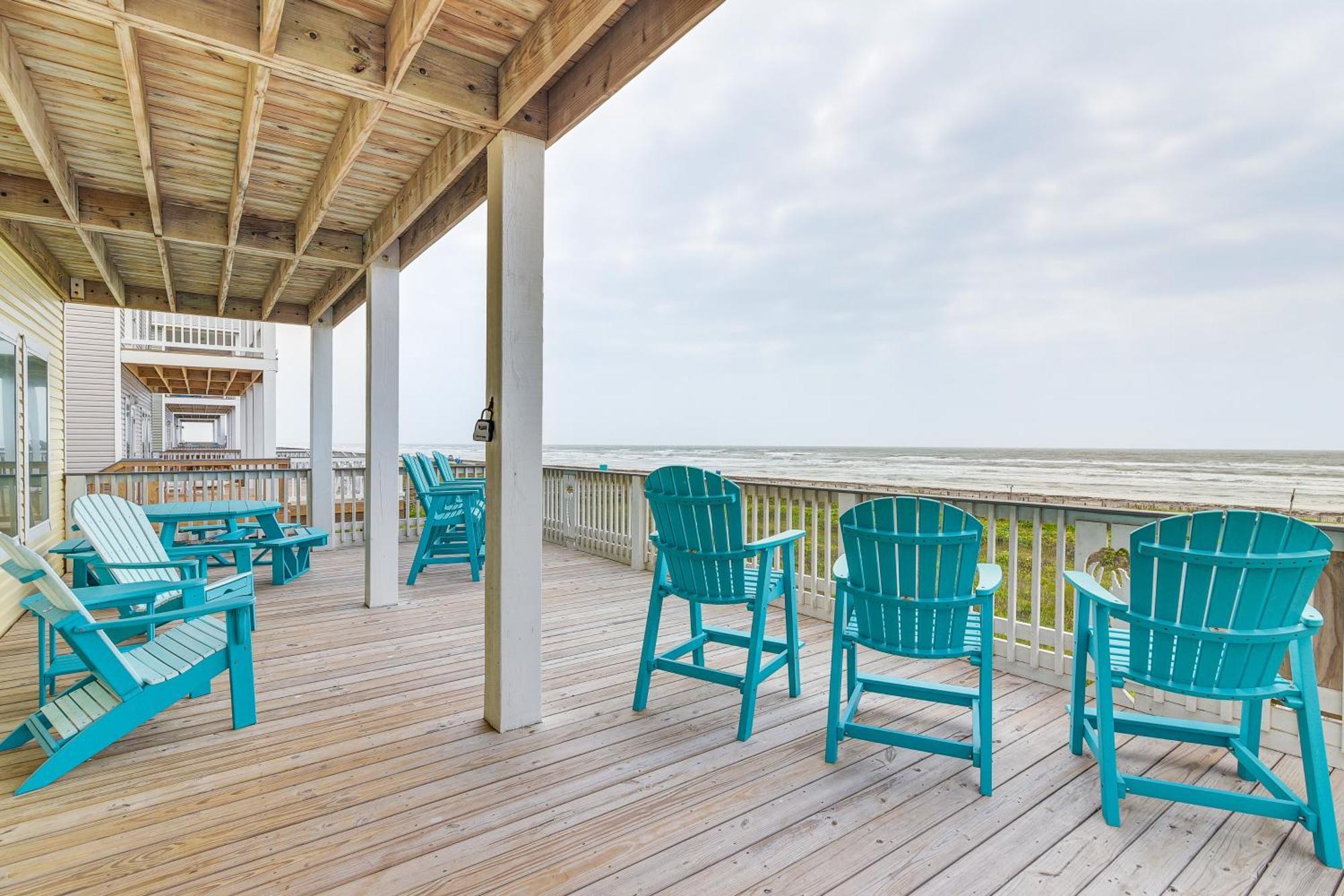 Beachfront Texas Retreat - 2 Decks, Patio And Views! เซิร์ฟไซด์บีช ภายนอก รูปภาพ