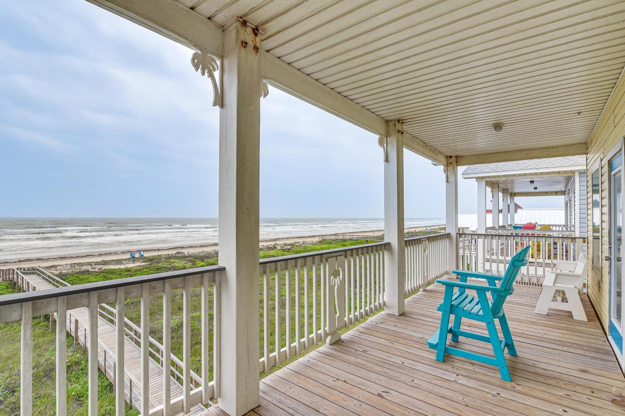 Beachfront Texas Retreat - 2 Decks, Patio And Views! เซิร์ฟไซด์บีช ภายนอก รูปภาพ