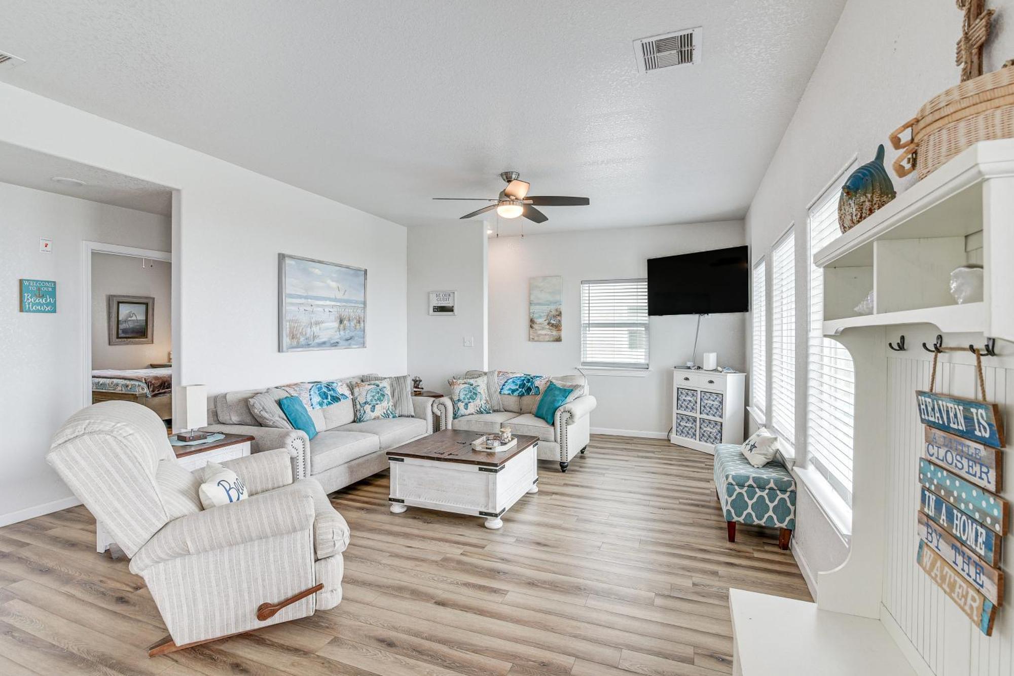 Beachfront Texas Retreat - 2 Decks, Patio And Views! เซิร์ฟไซด์บีช ภายนอก รูปภาพ